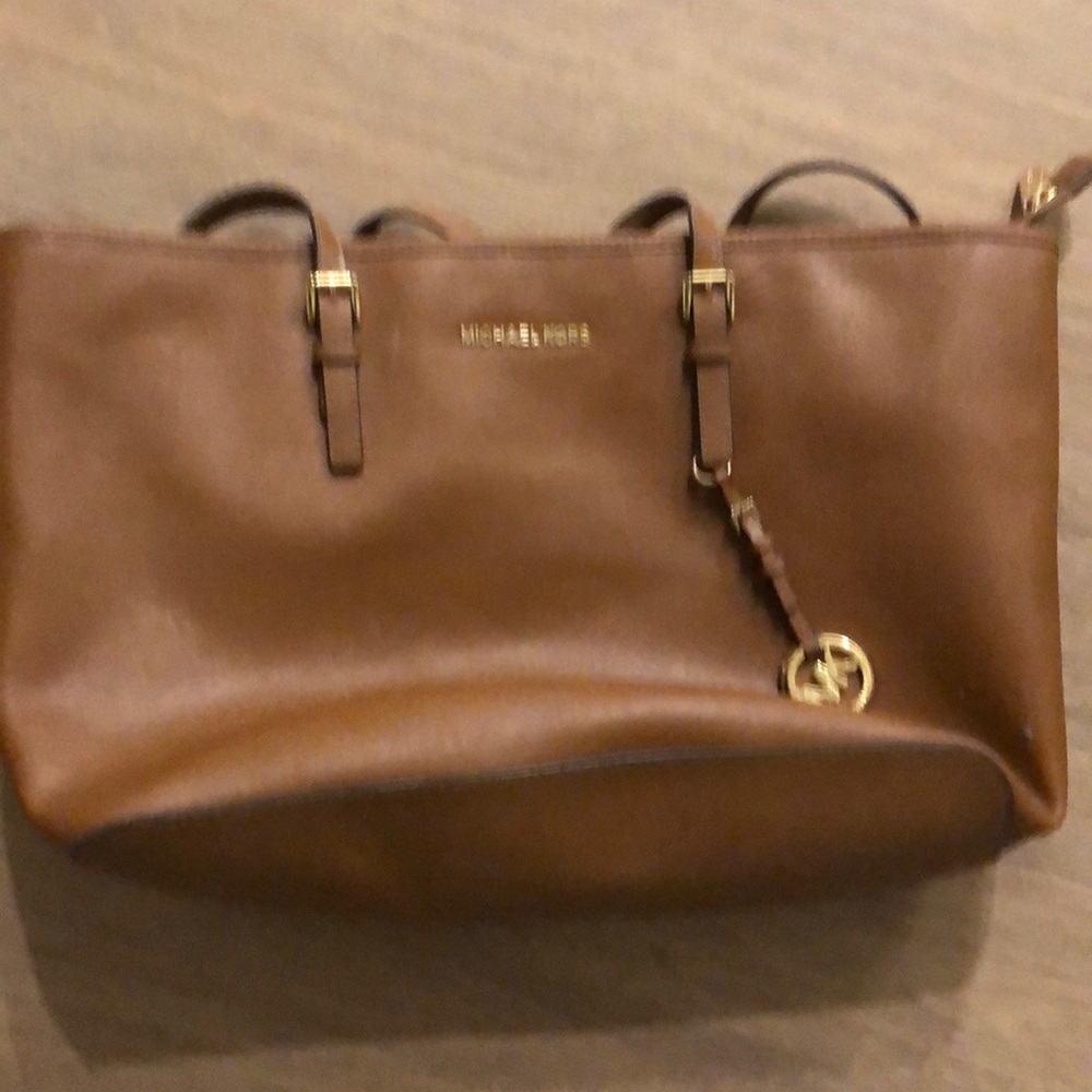 Brown Michael Kors tote worn a couple times